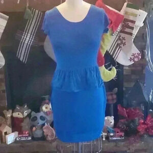 Royal Blue Sweater Dress